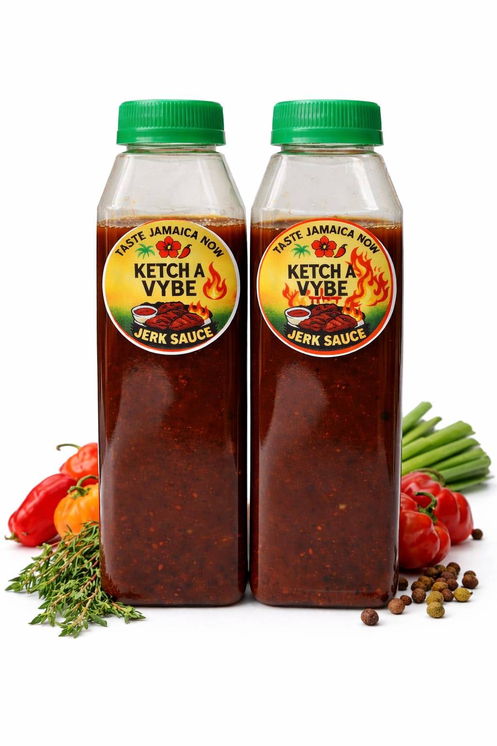 KETCH A VYBE JERK SAUCE MILD AND HOT BUNDLE